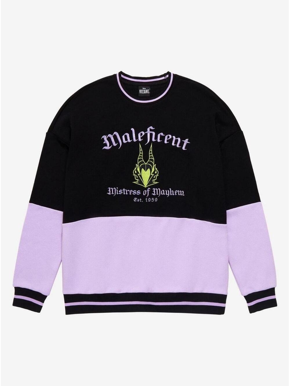 BoxLunch Exclusive Disney Villains Maleficent Sweatshirt NWT